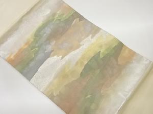 引箔抽象模様名古屋帯